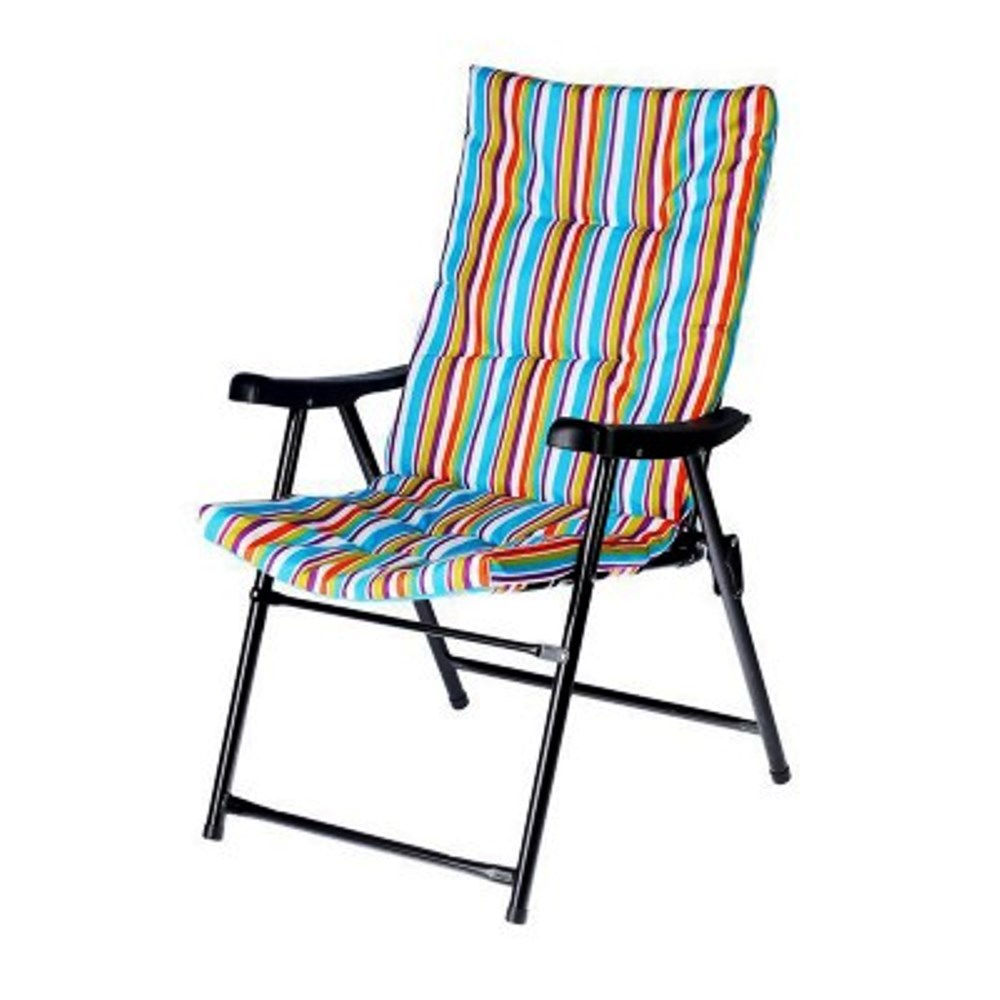 Кресло складное твой пикник релакс GB-013 47х57х90см желто-красная полоска